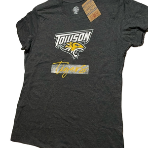 RIVALRY THREADS 91, Women’s, TOWSON Tigers, Dark Grey T-Shirt XL NWT